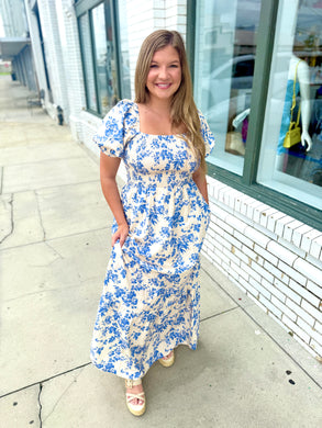 Sky in Bloom Maxi Dress