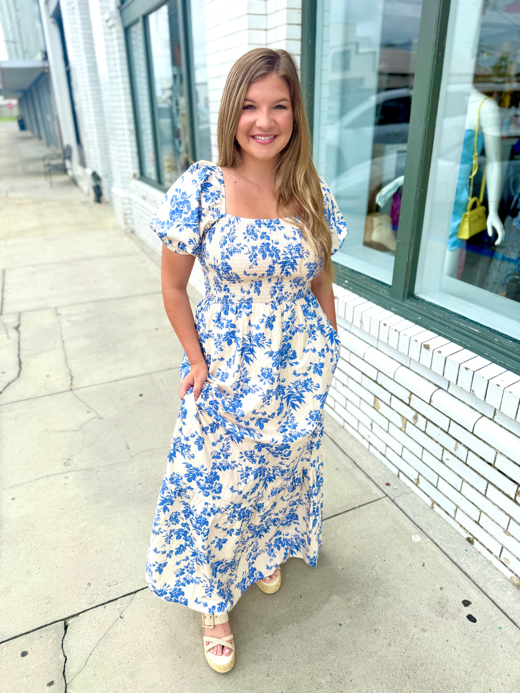 Sky in Bloom Maxi Dress