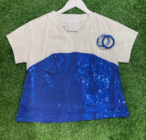 It's A Winner Color Block-Blue