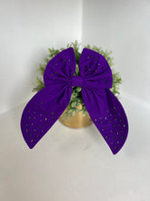 Load image into Gallery viewer, Mardi Gras Hair Bow