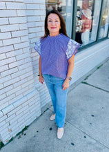 Load image into Gallery viewer, The Ruth Embroidered Top-Purple