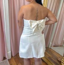 Load image into Gallery viewer, Charmed Closure Mini Dress - White