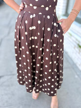 Load image into Gallery viewer, The Spotted in Mocha Skirt