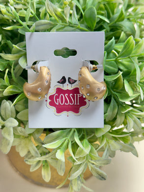Small Hoop Earrings-Satin