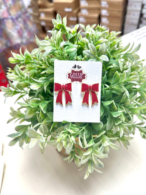 Holly Bow Earrings