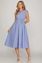Load image into Gallery viewer, Blue Skies Ahead Midi Dress - Blue