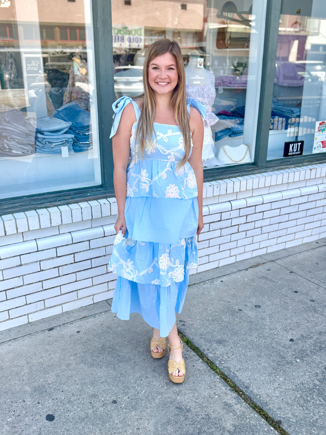 Had The Chance Tiered Midi Dress