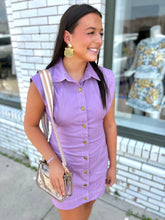 Load image into Gallery viewer, Violet Vintage Mini Dress