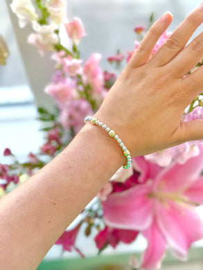 The Christina Silver/Gold Stretch Bracelet