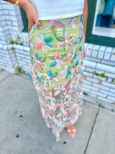 Load image into Gallery viewer, The Garden Party Midi Skirt-Green