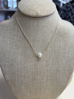 Carly Pearl Necklace-Gold