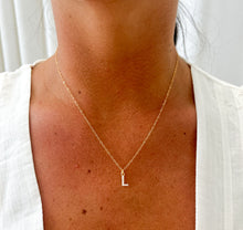 Load image into Gallery viewer, Pearl Initial Necklace