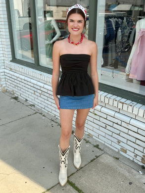 Sweet Caroline Peplum Top