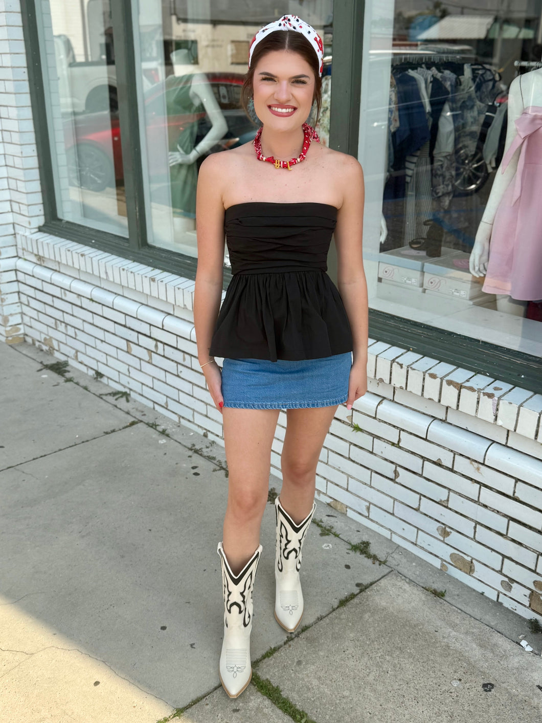Sweet Caroline Peplum Top