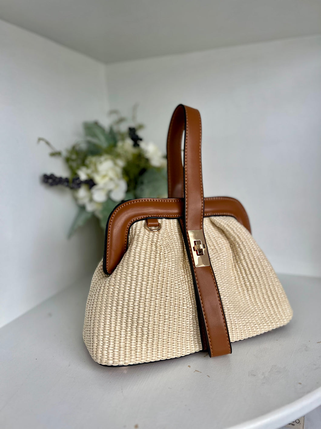 The Sandy Straw Handbag