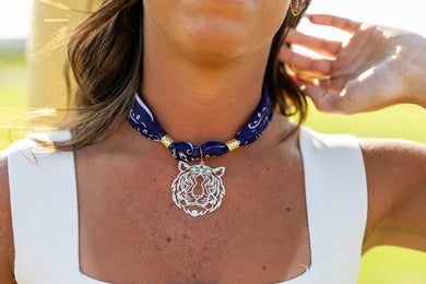 TIGER Printed Scarf Necklace