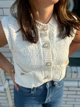 Load image into Gallery viewer, Polished in Pearls Knit Vest