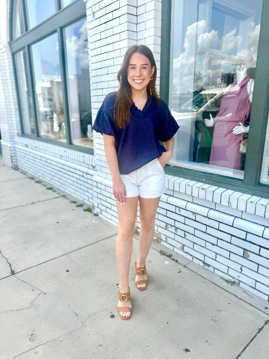 The Fifth Avenue Textured Top