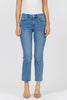 The Jeanne Cropped Flare-Light Wash