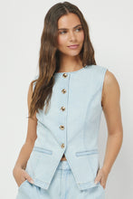 Load image into Gallery viewer, Blue Jean Beauty Vest