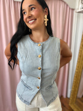 Load image into Gallery viewer, Blue Jean Beauty Vest