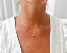 Load image into Gallery viewer, Pearl Initial Necklace