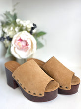 Load image into Gallery viewer, The Hayden Camel Suede Platform