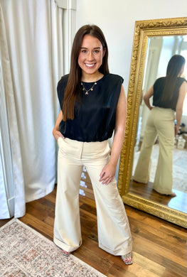Living for the Moments Dress Pants-Cream