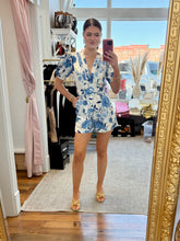 Load image into Gallery viewer, Blue Tide Blossom Romper