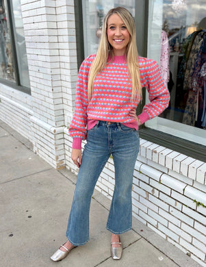 The Annabelle Sweater - Pink Multi