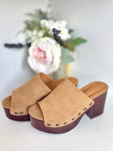 Load image into Gallery viewer, The Hayden Camel Suede Platform