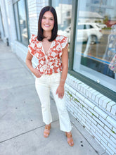 Load image into Gallery viewer, The Jeanne Cropped Flare-Cream