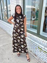 Load image into Gallery viewer, The Dark Romance Midi Dress