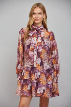 Load image into Gallery viewer, A Royal Bloom Mini Dress