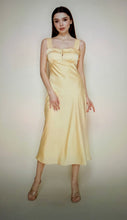 Load image into Gallery viewer, Runway Ready Satin Midi Dress