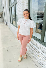 Load image into Gallery viewer, Sugar Knot Front Tie Blouse