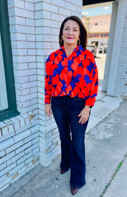Midnight Haze Top-Orange