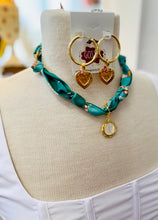 Load image into Gallery viewer, Scarf Necklace-Charm Bar