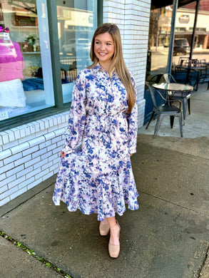 Adventure Awaits Long Sleeve Midi Dress