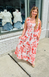 Seaside Bloom Midi-Orange