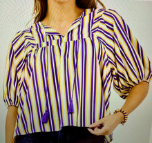 Load image into Gallery viewer, The Royal Lines Pin Stripe Top