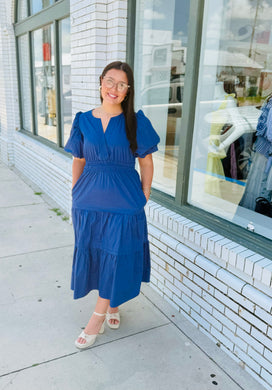 Here for the Moment Midi-Navy