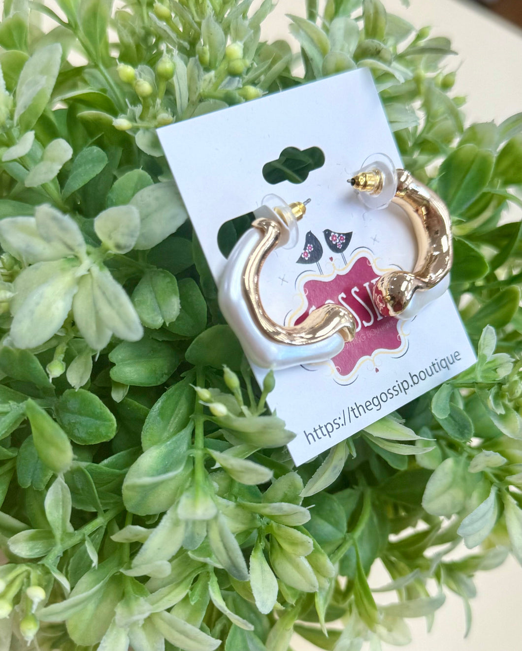 The Laura Half moon Hoops