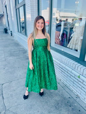 In My Element Jacquard Print Dress