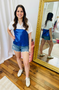 It's A Winner Color Block-Blue