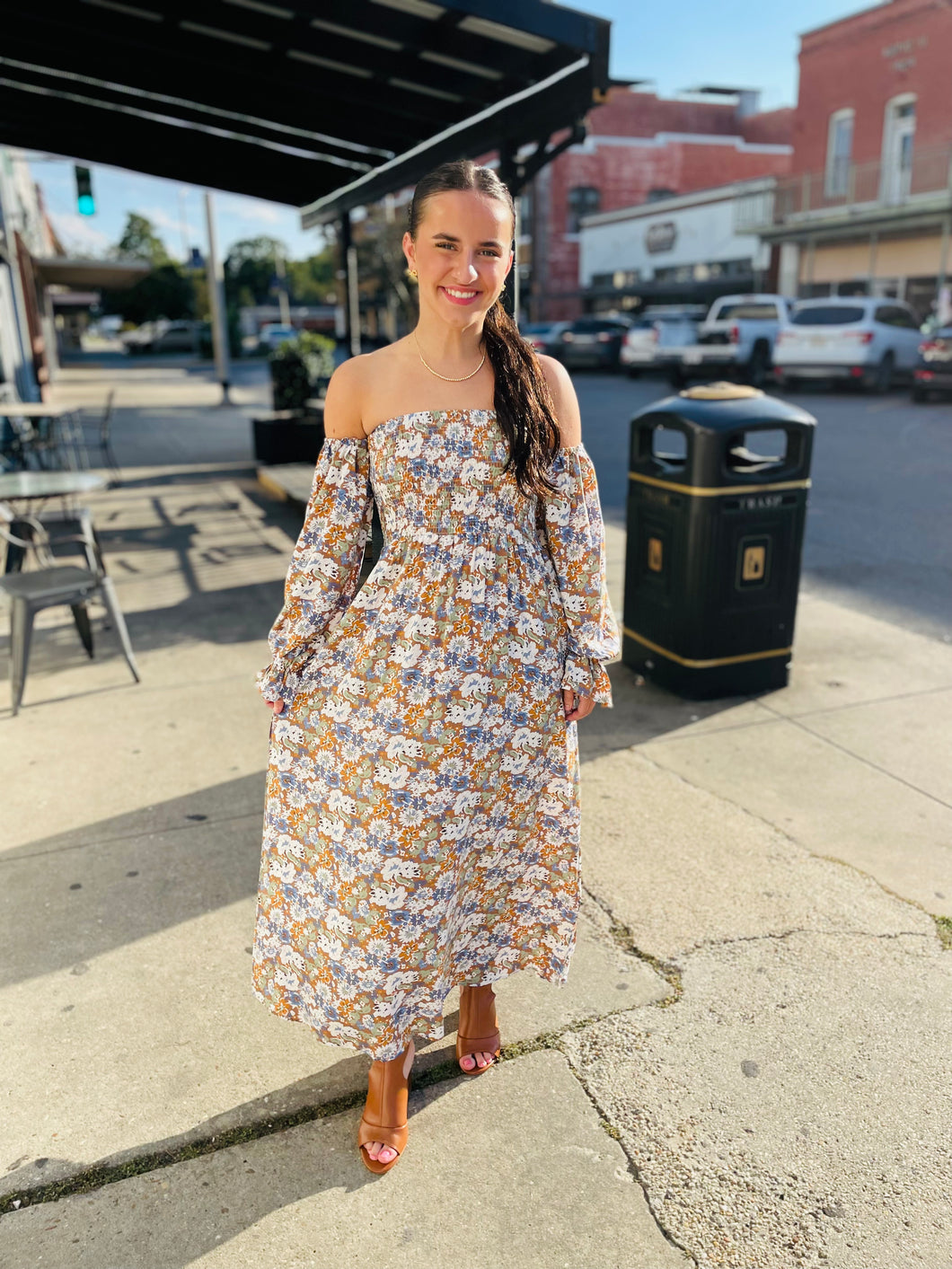 Times Like These Maxi Dress-Floral Print