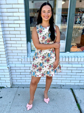 Vintage Garden Mini Dress