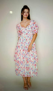 Pop and Pose Floral Midi Dress
