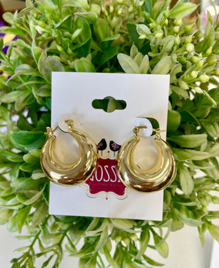 Basket Hoop Earrings