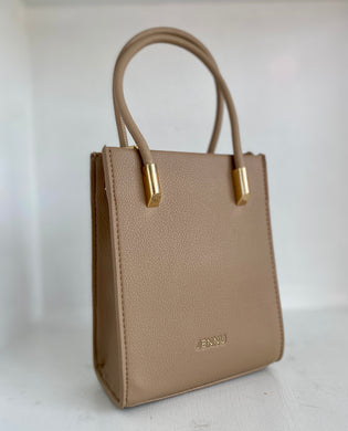The Kennadi Handbag-Taupe